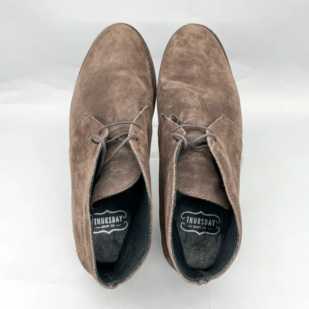 Thursday Boot Co Mens 12.5 Scout Chukka Brown Suede Desert Rugged Casual Classic